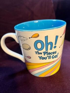 Oh! The Places You'll Go! Blue-Interior Ceramic Mug